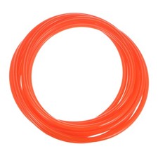Round Belts 8mm Dia 5 Meters Length Smooth Surface PU Polyurethane, Orange