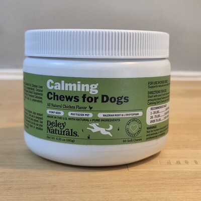 Calming Chews for Dogs Anxiety Relief Travel - Chicken Flavor - 60 Soft Chews