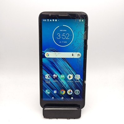 Motorola Moto E6 XT2005-3 (Metro Unlocked) - 16GB Blue - CRACKED #3959