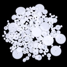 200PCS Module 0.5 Plastic Gear Single Spindle Small Motor White