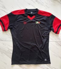 Umbro Mexico Soccer Jersey Black Red Short Sleeve Shirt Size XL