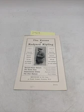 1909 Advertising Prospectus Poems Of Rudyard Kipling Poetry Ephemera 1st Edition