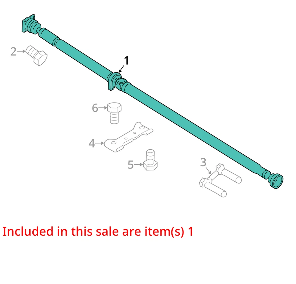 (LOCAL PICKUP ONLY) Rear Drive Shaft Assembly AWD Thru 09/28/14 Fits 09-15 TAURU - Imagem 3 de 4