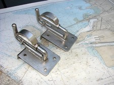 PAIR Weaver Industries HD STAINLESS DINGHY SNAP DAVITS-12 Photos-List $250+L@@K!