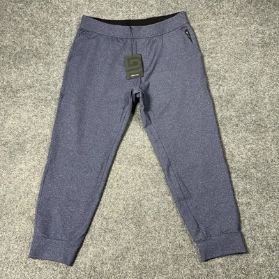 Public Rec Pants Mens 34x28 Heather Navy All Day Every Day Joggers Zip Pocket