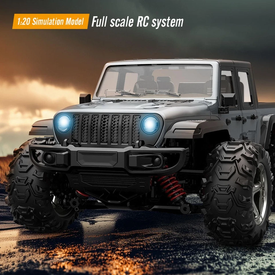 1:20 2.4GHz RC Pickup Truck C8819 4WD High Speed Car Lifting Wheel LED Light RTR - Image 3 of 4
