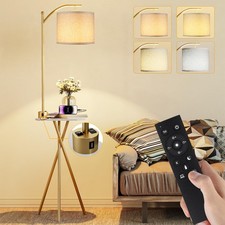 Rottogoon Floor Lamp Table End Table Lamp Remote Control And Charging