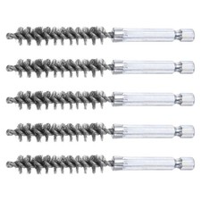 5Pcs Stainless Steel Bore Brush 10mm Dia 4" Long Cleaning Twisted Wire Brush