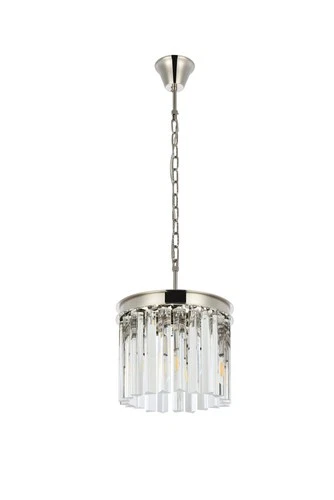 Elegant Lighting Sydney 12" 3 Light Royal Crystal Chandelier - Picture 5 of 9