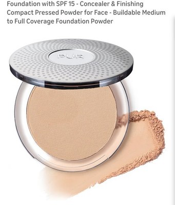 PUR 4-In-1 Pressed Mineral Makeup SPF 15 Powder Foundation Linen MN3