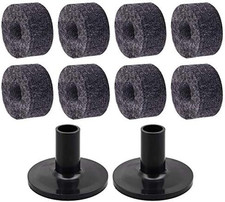 10 Pack Cymbal Stand Felts Washer Replacement Drum Cymbal Felt Pads with Cymbal