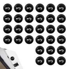 Car Door Edge Guards, Universal Door Protector Shock Absorber 30 PCS Black Car