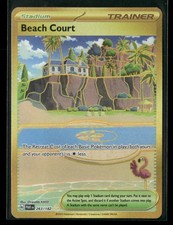 golden beach court pokemon card Pokemon Graded: Beach Court Trainer 263/182 Paradox Rift (2023) Gold H –  Double Infinity Gaming main image 1