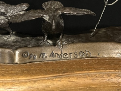 Miles Anderson Bronce Miniatura Western Escultura “Catch As Catch Can” - Imagen 4 de 4