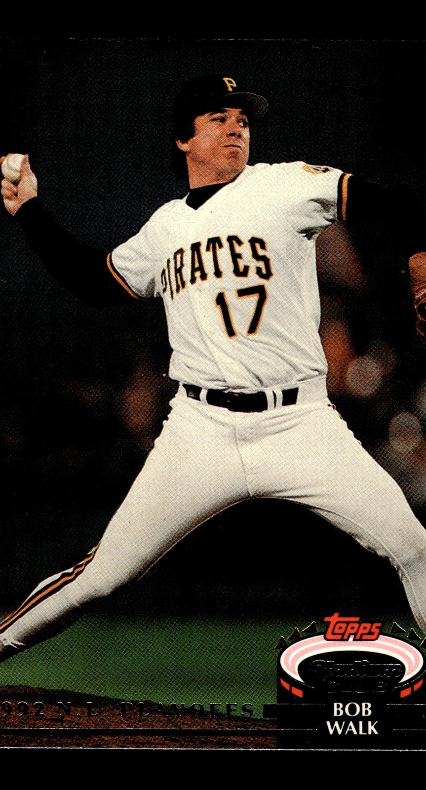 Bob Walk #77 1993 Stadium Club Murphy Pittsburgh Pirates