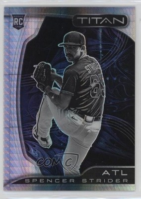 2022 Panini Chronicles Titan Hyper Prizm /299 Spencer Strider #18 Rookie RC 12w7