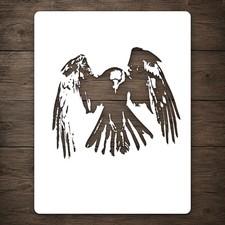 Flying Crow With Spread Wings Reusable Mylar Stencil for DIY Wall Art Template