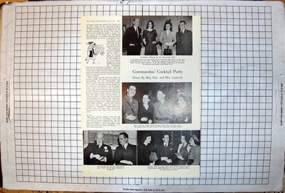 Antique Old Print Commando'S Cocktail Party Major General Mrs Laycock 1946 20th