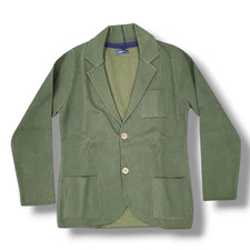 Cardigan UOMO modello blazer in cotone e acrilico "ASHEVILLE" Verde M - XXL