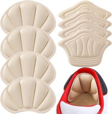 Back of Heel Cushion Pads, Adhesive Grips Inserts 4pcs-beige 4pcs-beige