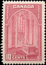 Canada Stamp Scott #241a MNH F-VF Carmine Rose 10c 1938 Pictorial Issue