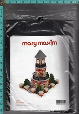 "Clock Tower" Mary Maxim Plastic Canvas Needlepoint Kit 22492 NEW! FREE SHIPPING