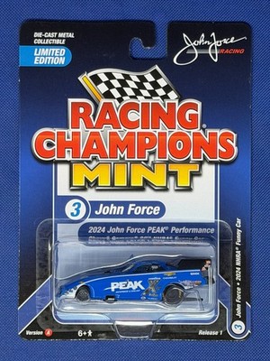 Racing Champions Mint John Force 2024 PEAK PERFORMANCE Chevy Camaro SS NHRA Funn