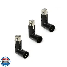 LyxPro XLR Angle Adapter Dual Male and Female can be positioned to 4 Differen