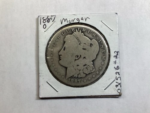 1887 O Morgan Silver Dollar in Fine Condition from New Orleans Mint 031526 22dk