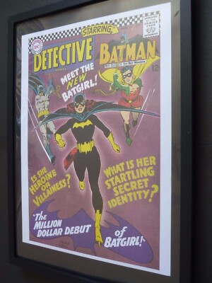 a3 original repro oversized comic book art framed DC BATMAN DETECTIVE BATGIRL 35