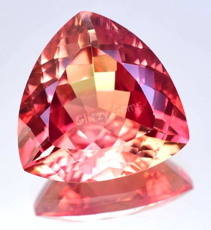 Zafiro pitambari bicolor natural 36,20 quilates billones de piedras preciosas sueltas certificadas SI Foto 2 de 4