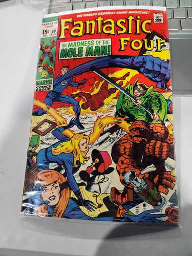 1969 Marvel Vintage Comic Fantastic Four #89 Mole Man - 第 1/4 張圖片