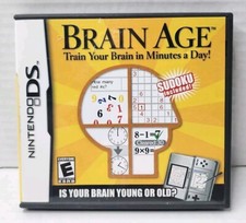 Brain Age - Train Your Brain in Minutes a Day (Nintendo DS, 2006) w/ Manual 