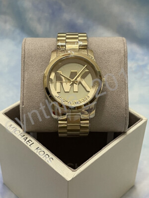 Michael Kors MK5786 Runway 38mm Case Gold-Tone Stainless Steel  