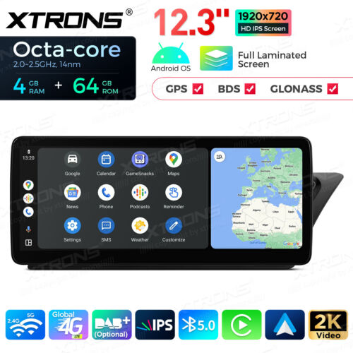 12.3" Android 14 8-Core Car Stereo GPS For Audi A4 S4 RS4 A5 S5 Multimedia Radio - Picture 5 of 20