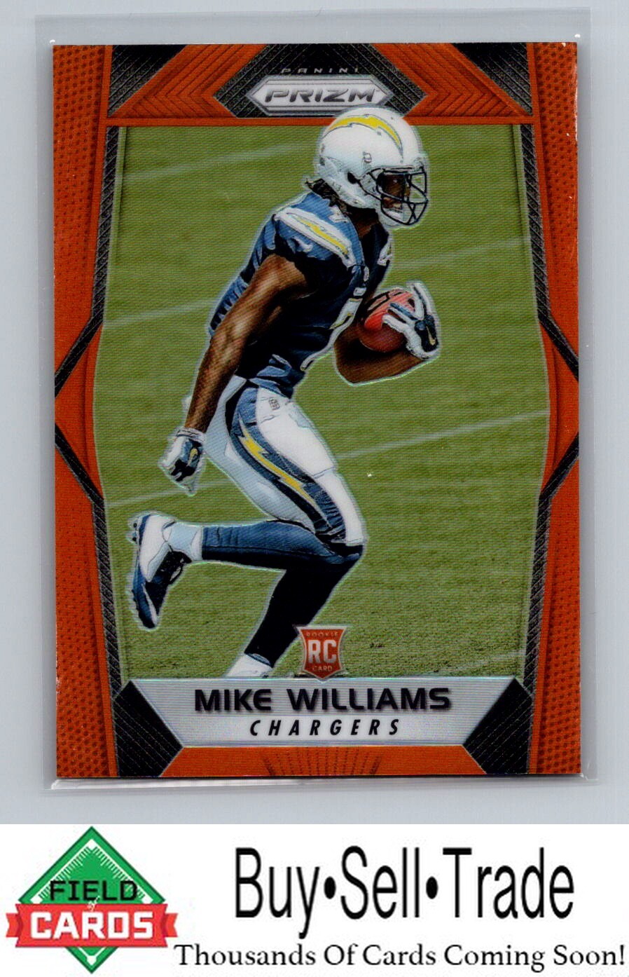 2017 Panini Prizm #239 Mike Williams Prizm Orange #/275
