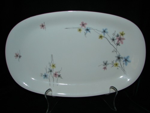  Antike Bavaria Germany Hertel Jacob China Platte floral Porzellan - Bild 1 von 3