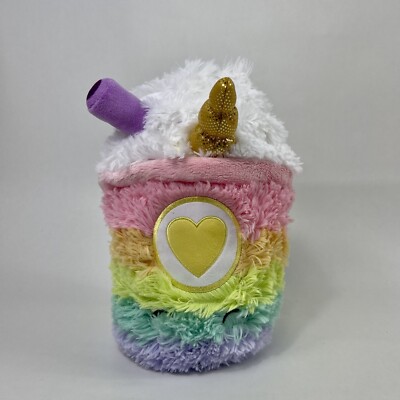 Squishable Comfort Food Unicorn Latte Frappe Plush Rainbow Drink 10  Pastel