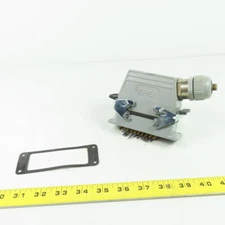 Epic H-BE 16 SS DR Rectangular Connector Plug 16-Pin Male/Female 500V 16A