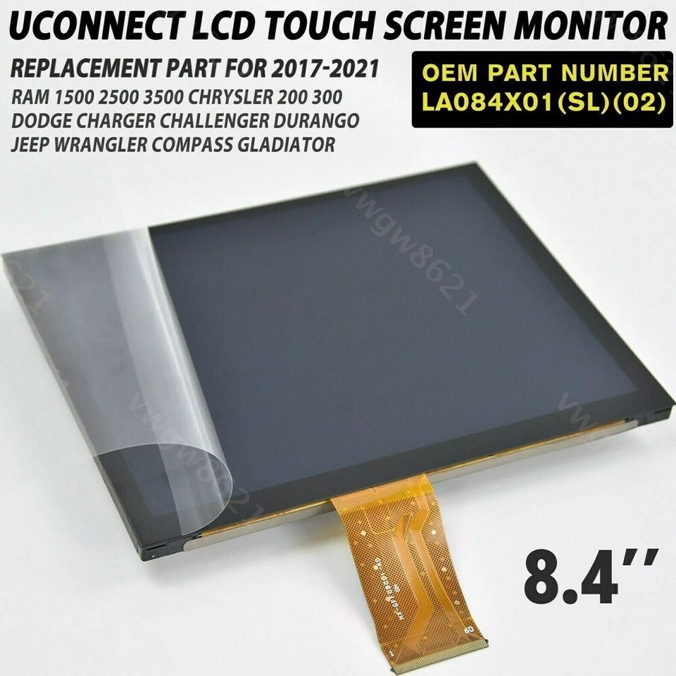 8.4" Replacement 17-18 Uconnect 4C UAQ LCD Display Touch Screen Radio ...