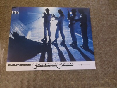 A CLOCKWORK ORANGE (R-80'S) MALCOLM MCDOWELL LOBBY CARD SET OF 8 DIFF CARDS