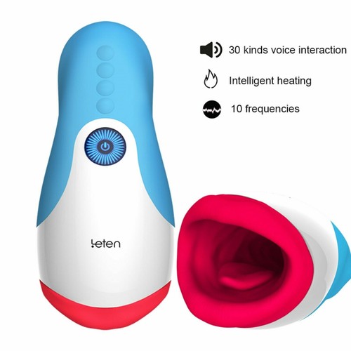 Vibrating Oral Sex Toy For Men Auto Stroker Cup Masturbator Male Masturbation - Picture 10 of 12