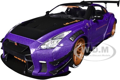 2022 NISSAN SKYLINE GT-R (R35) LIBERTY WALK RHD PURPLEZILLA 1/18 SOLIDO S1805812