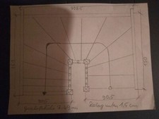 Holztreppe Buche Stufen Wangen weiß Massivholz Treppe 1/2 gewendelt neuwertig
