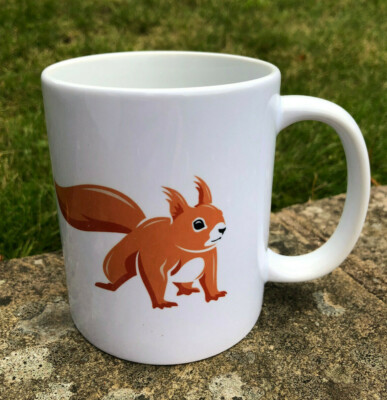 ROTES EICHHÖRNCHEN TASSE NEU ALLE ERLÖSE FÜR WOHLTÄTIGE WOHLTÄTIGE WO