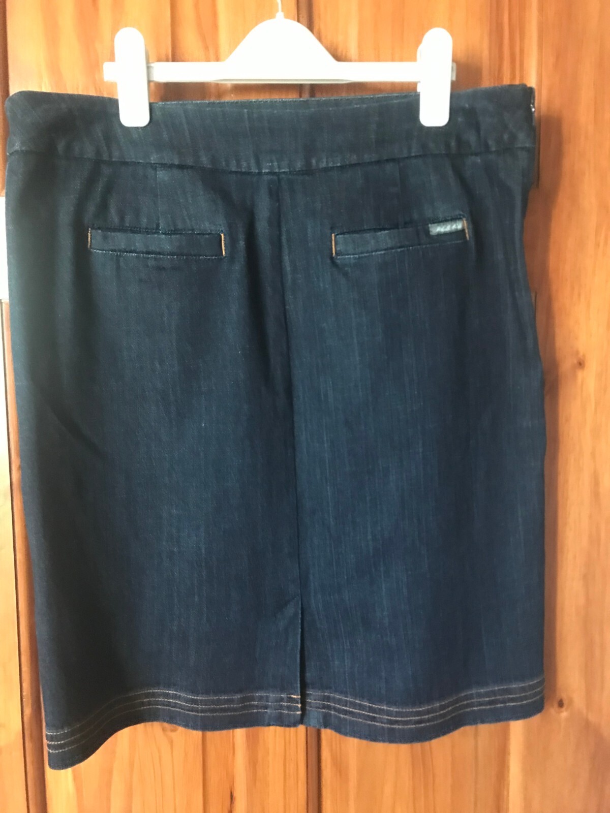 White Stuff Blue Denim Skirt Size 12 eBay