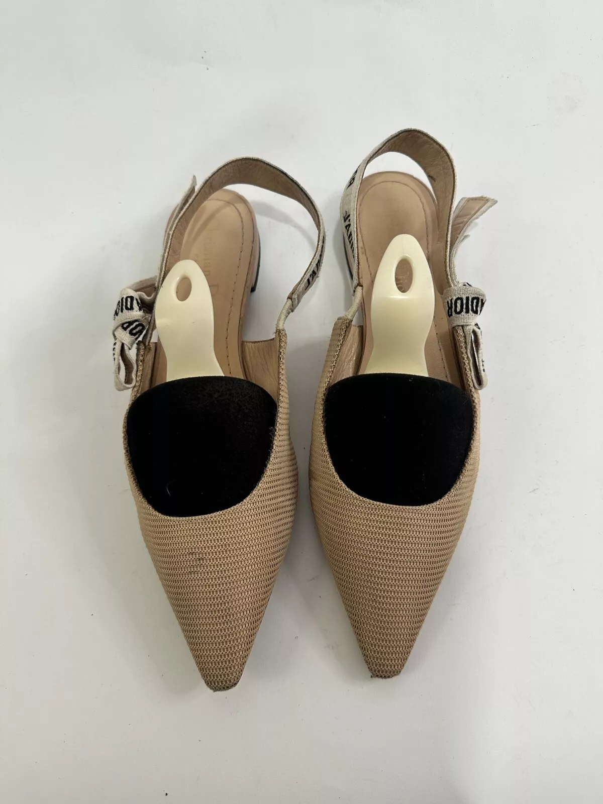 Escarpins Dior beige tissu technique J'adior taille 38EU  8 US   5 UK