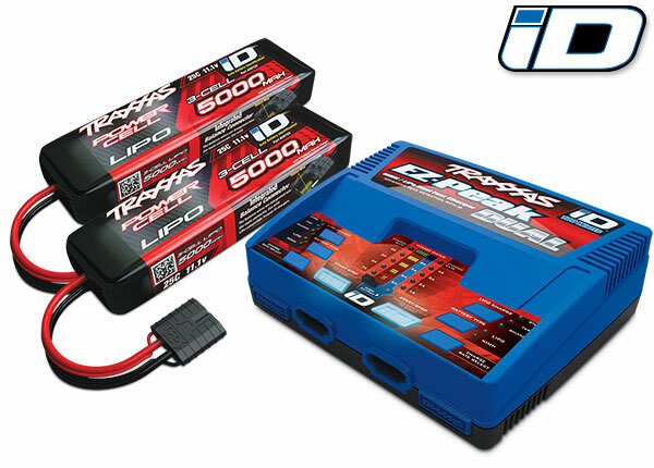 Fits TRAXXAS 2990 EZ-PEAK DUAL CHARGER W/ TWO 5000MAH 25C 3S ID