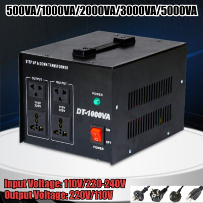 0.5/1/2/3/5KVA Voltage Converter Transformer Step Up And Down 220V-110V/110-220V