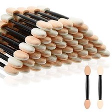 50 Eye Shadow Applicators Disposable Foam Makeup Brush Sponge Stick Palette